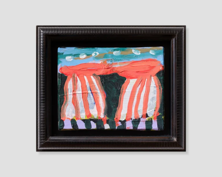 Yeux. Œuvre originale créée en 2023 par Elodie Lemaître. Huile sur toile. 29 x 24 cm