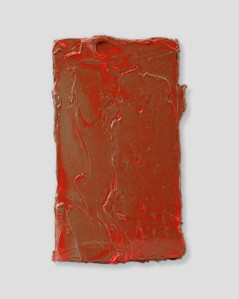 Au sol . Œuvre originale créée en 2025 par Elodie Lemaître. Huile sur toile, 11 x 19 cm